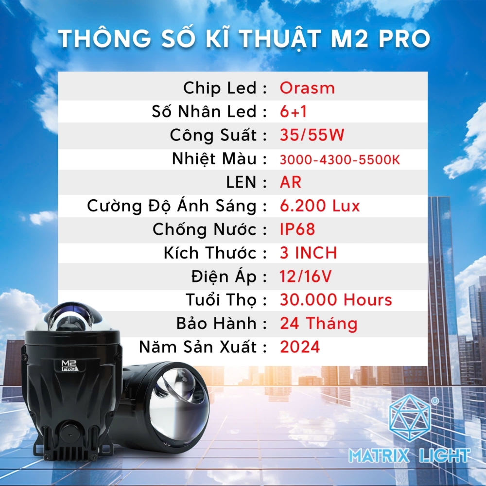 BI GẦM MATRIX LIGHT M2 PRO- ĐỈNH CAO BI GẦM 3 MÀU